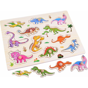 Lesena sestavljanka Dinozavri