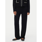 Vero Moda Pletene hlače Gold 10337637 Črna Loose Fit