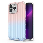 HURTEL Ombre Protect Case etui za iPhone 13 Pro Max pancirni ovitek roza-modra