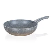 Ponev WOK 28 cm z neprijemljivo površino CUISINO GRANITE GREY