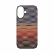 Premium ovitek Pitaka Tactile Woven MagEZ 5 za iPhone 16 - sunset