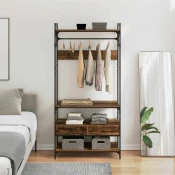 vidaXL Garderobna omara Star les 89 x 39 x 184,5 cm Konstruiran les