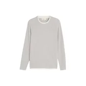 TOM TAILOR DENIM Pulover slonovina / svetlo siva