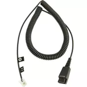 Jabra QD Cord to RJ10, coiled, 0,5 - 2 meters, standard-allocation (8800-01-01)