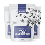 3x BIO Divje borovnice – cele, skupaj 600 g