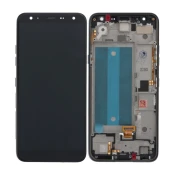 LG K40 - LCD zaslon + steklo na dotik + okvir (Black) TFT
