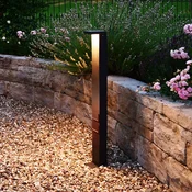 Deko-Light Lerna LED luč za osvetlitev poti, višina 100 cm, CCT, siva, vtičnice - Sodobni - temno siva - Aluminij