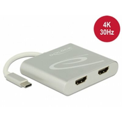Video razdelilnik USB-C -> 2x HDMI 4K