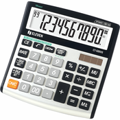 Kalkulator Eleven - CT-500VII, stolni, 10 znamenki, crno/bijeli