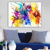 Wallity Dekorativna slika na platnu, 70x100cm, Šarena