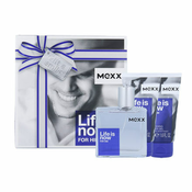 Mexx Life Is Now For Him darovni set toaletna voda 50 ml + gel za tuširanje 2x50 ml za muškarce