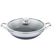 Cheffinger Cheffinger, Vok 36 cm s prevleko satja in pokrovom proti praskam, Srebrna, (5000277478)