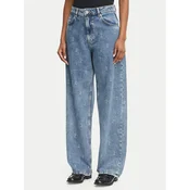 HUGO Jeans hlače 50567343 Modra Straight Leg
