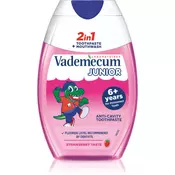 Vademecum Junior 2 in 1 zobna pasta in ustna voda 2v1 za otroke 6+ let 75 ml