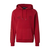 La Martina Sweater majica  cokolada / zeleno smeda / krvavo crvena