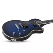 Schecter Solo-II Supreme See Thru Blue Burst SKU #2590