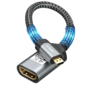 Micro HDMI moški v HDMI 2.0 ženski kabel 4K