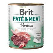 Brit BRIT Paté & Meat z divjačino mokra hrana za pse, 800g