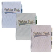 Spiralna bilježnica, A4, linirana, s pregradom, 100 listova, PUKKA PAD Haze Project Book, miješane boje 9871(AST)-HZE