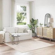 Protuklizni Shaggy Tepih Krema 200 x 200 cm PP
