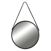 Gockowiak OKROGLO STENSKO OGLEDALO MODERN LOFT ČRNO 60 cm