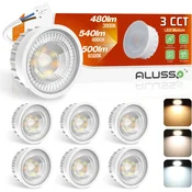 ALUSSO LIGHTING – LED vgradni reflektorji 6 x 6 W 6 kosov