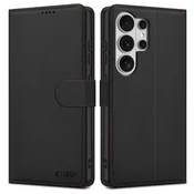 Tech-Protect Wallet preklopna maska za Samsung Galaxy S26 Ultra, crna/crvena