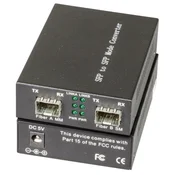 slomart EFB EL031 Medijski pretvornik 1000 Mbit/s, kovinsko ohišje, črn