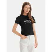 Calvin Klein Jeans Majica Seasonal LV047F808G Črna Slim Fit
