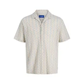 JACK & JONES Srajca JORSummer Luke kremna/svetlo modra