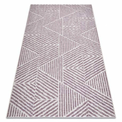 eoshop Preproga COLOR 47176260 SISAL vrste, trikotniki, cikcak bež/umazano roza ( - Velikost: 140x200 cm)