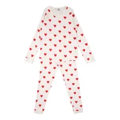 PETIT BATEAU Pižama rdeča/bela