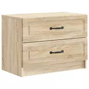 vidaXL Nočna omarica Sonoma hrast 62 x 34,5 x 44,5 cm Inženirski les