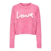 ONLY Pulover ONLSMILLA pegasto roza/bela