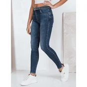 Jeansy damskie  skinny push up niebieskie Dstreet