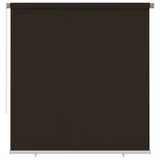 Vanjska roleta za zamračivanje 220 x 230 cm smeđa HDPE
