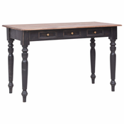 Pisalna miza s 3 predali 117x57x75 cm trden mahagonij