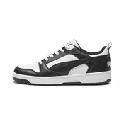 PUMA Rebound V6 Low Sneakers, Shoes, White/Black/White, 46