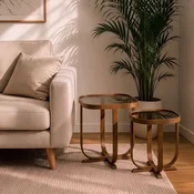 Hanah Home set od 2 umetnutih stocica Hisar 2, orah