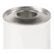 Kovinska posoda za barvo s čepom 0,5L bela O99mm - 0,5 L