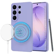 Silikonski ovitek Techsuit SoftFlex MagSafe za Samsung Galaxy S26 Ultra - vijoličen