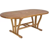 BIZZOTTO vrtna miza NOEMI, oval, lesena, 150-200/90 cm