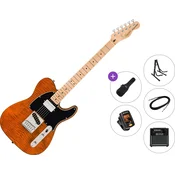 Fender Squier Affinity Series Telecaster FMT SH MN Premium SET Mocha Elektricna gitara