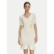 Marciano Guess Pletena obleka G6YK18 Z1012 Kremna Slim Fit