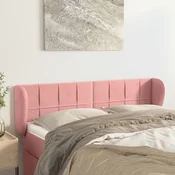 Vidaxl vidaXL Vzglavnik s krilci, roza 147x23x78/88 cm, žamet