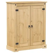 Vidaxl omara za čevlje Corona 86x38,5x108 cm trdna borovina