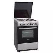 Koncar ST 6022 P.IR4 Kombinovani šporet, Turbo rerna, Sivi