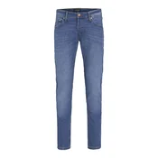JACK & JONES Kavbojke Glenn moder denim