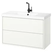 HAVBÄCK/ORRSJÖN Umival omar+predali/umivalnik/armat, bela, 102x49x69 cm