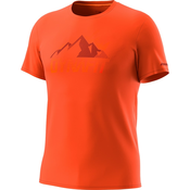 Dynafit TRANSALPER GRAPHIC S/S TEE M, muška majica za planinarenje, narancasta 71514